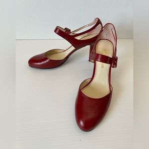 Enzo Angiolini Sexy 3” Round Toe Soft Leather Strappy Buckle Mary Jane’s…